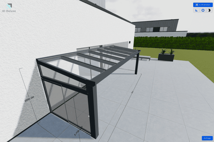 Terrassendach-Konfigurator Beispiel